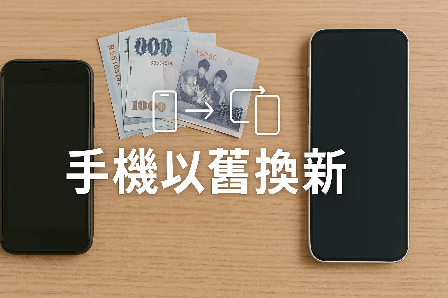 SOGO3C 手機以舊換新流程與舊機貼換新機服務示意圖