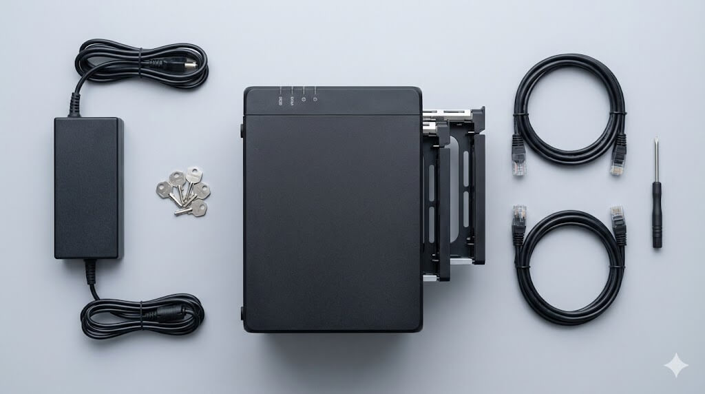 Synology NAS 收購估價標準與配件檢視示意圖 (Synology NAS Valuation Standards and Accessories Inspection)